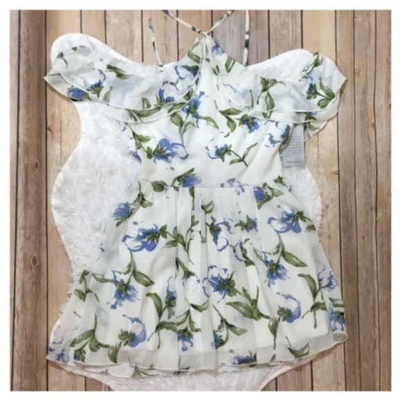 NWT Missguided Halterneck Floral Skater Dress – 2 - Picture 6 of 8